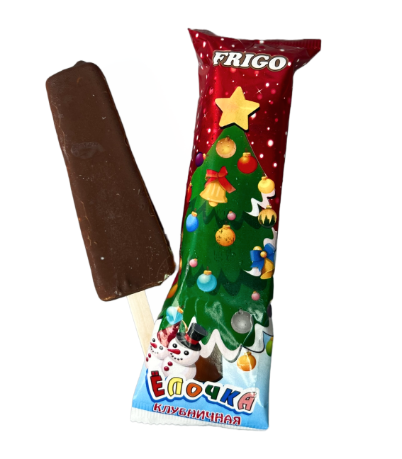 Эскимо Ёлочка Клубничное В Шок.Глаз. 70гр Эскимо Ёлочка Клубничное В Шок.Глаз. 70гр