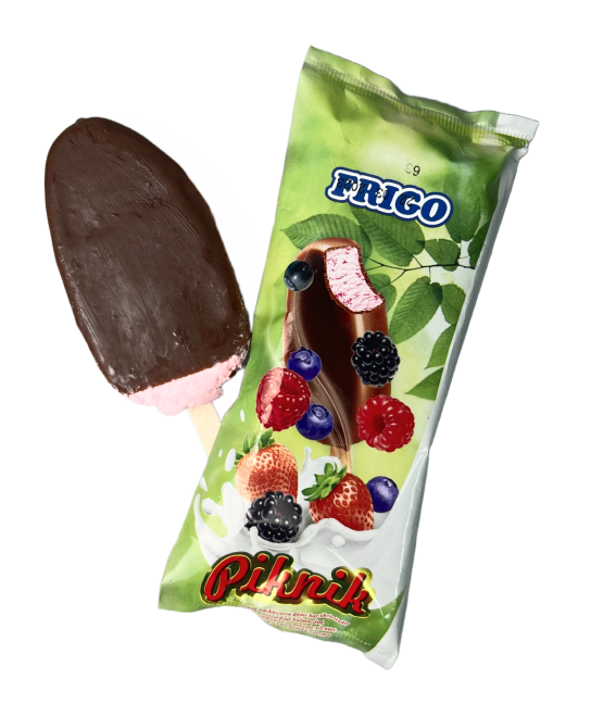 Эскимо Frigo Piknik со вкусом лесных ягод в шок. глазури 10% 75г Эскимо Frigo Piknik со вкусом лесных ягод в шок. глазури 10% 75г